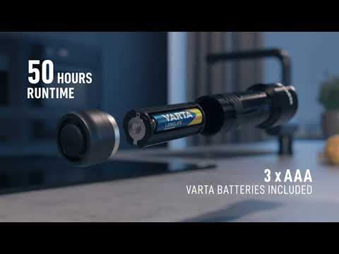 VARTA - Aluminium Light F30 Pro Ficklampa 400 lm